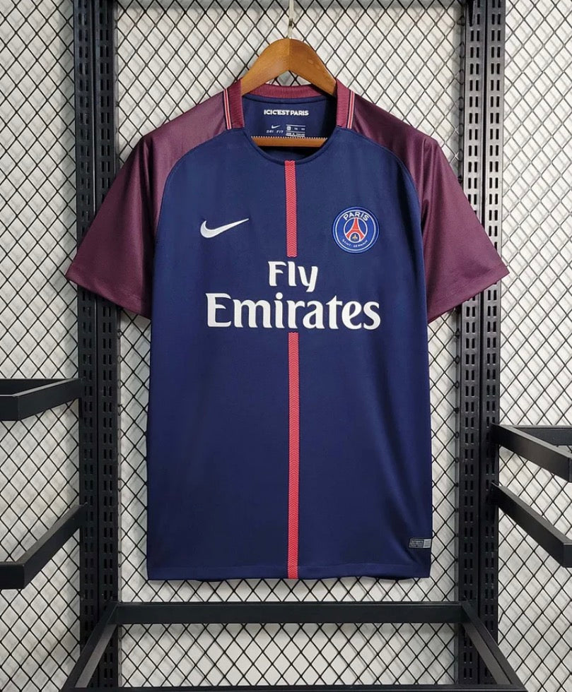2017-2018 Retro PSG Paris Saint-Germain Home Jersey