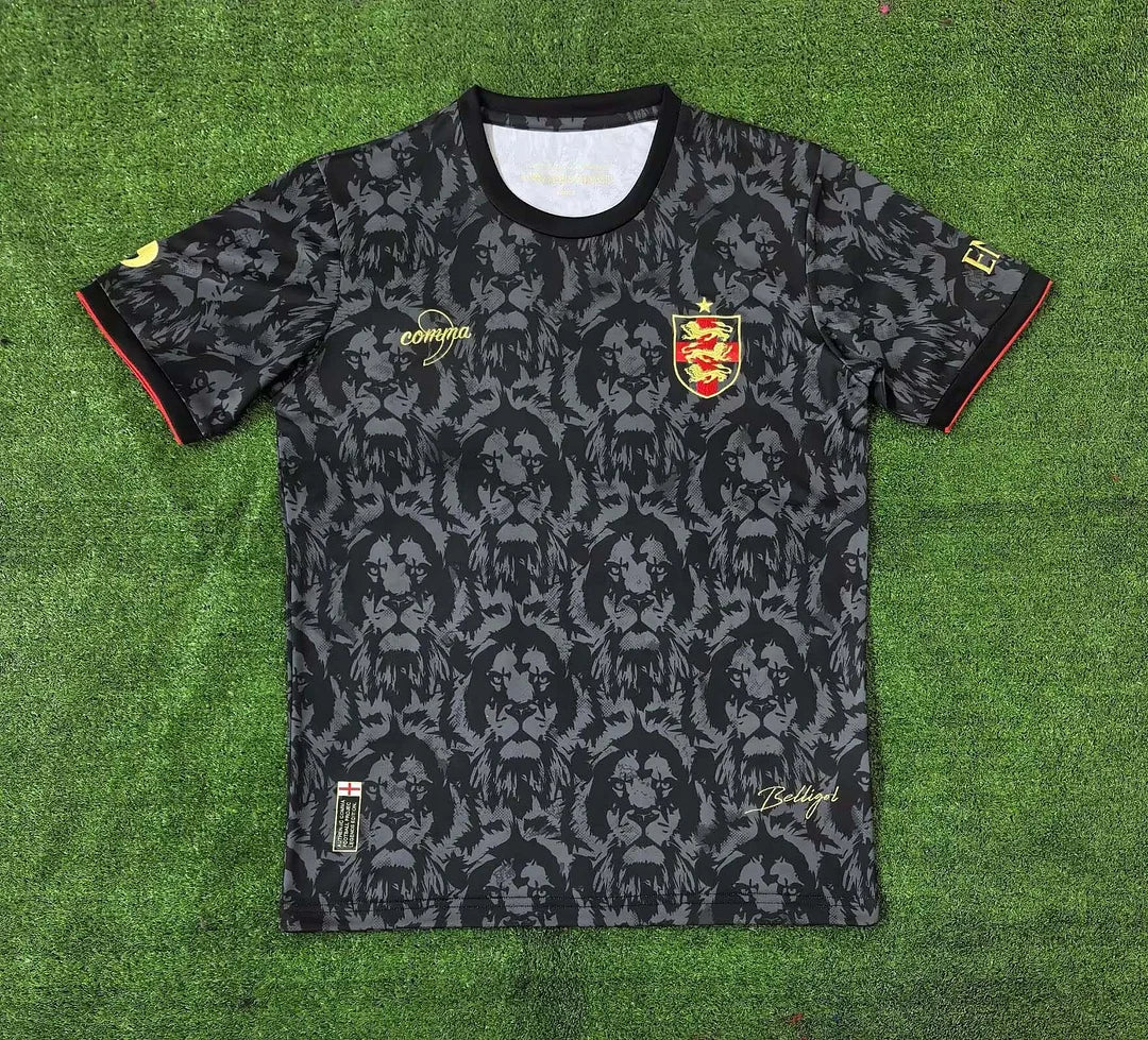 2024 England Special Edition Gray Black Football Shirt