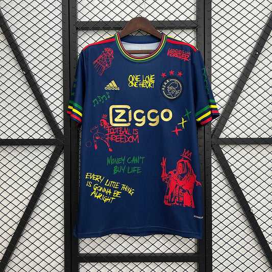 2025/2026 Ajax Graffiti version Navy blue Football Shirt