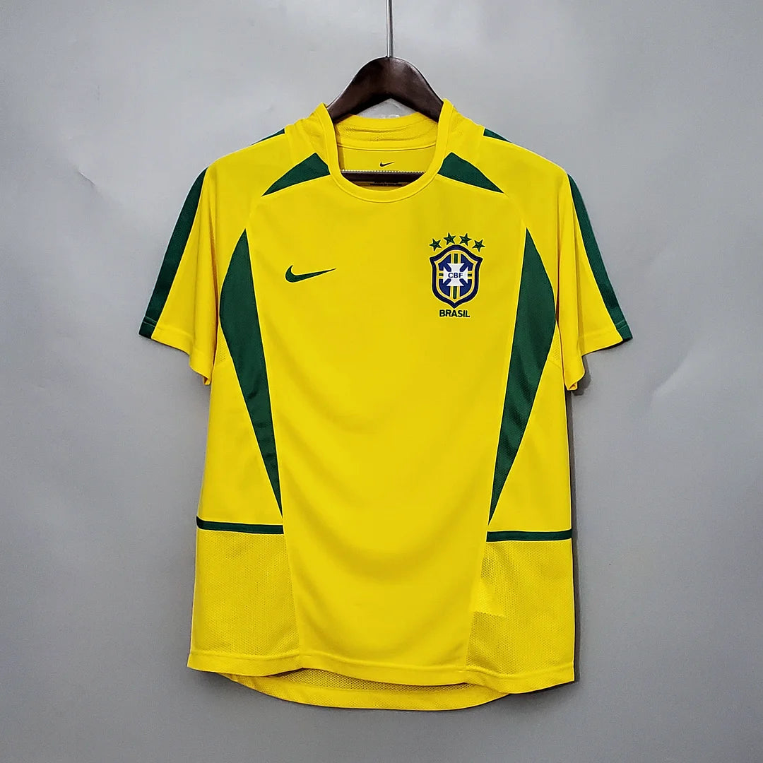 2002 Retro Brazil Home Football Kit
