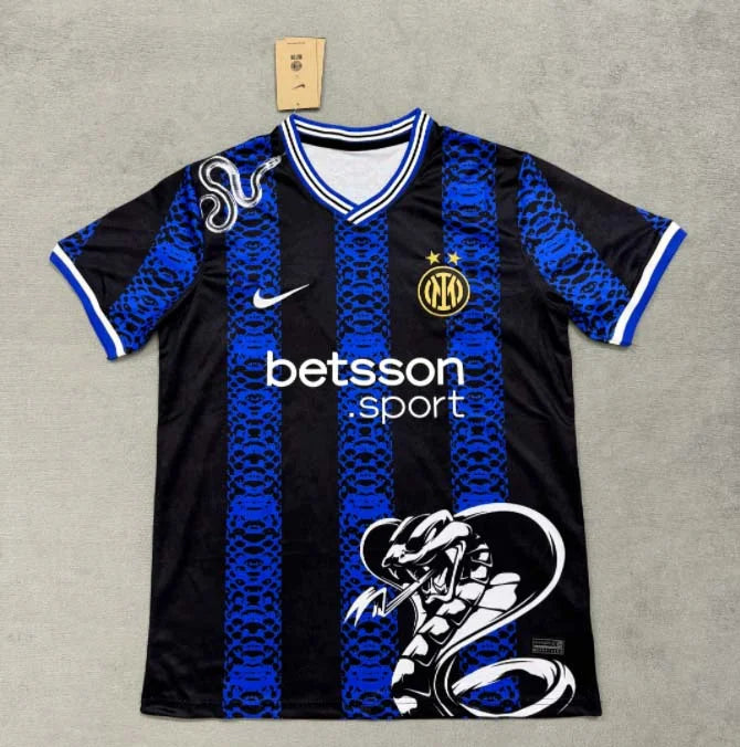 2024/2025 Internazionale Milan Special Edition Blue and black Football Shirt